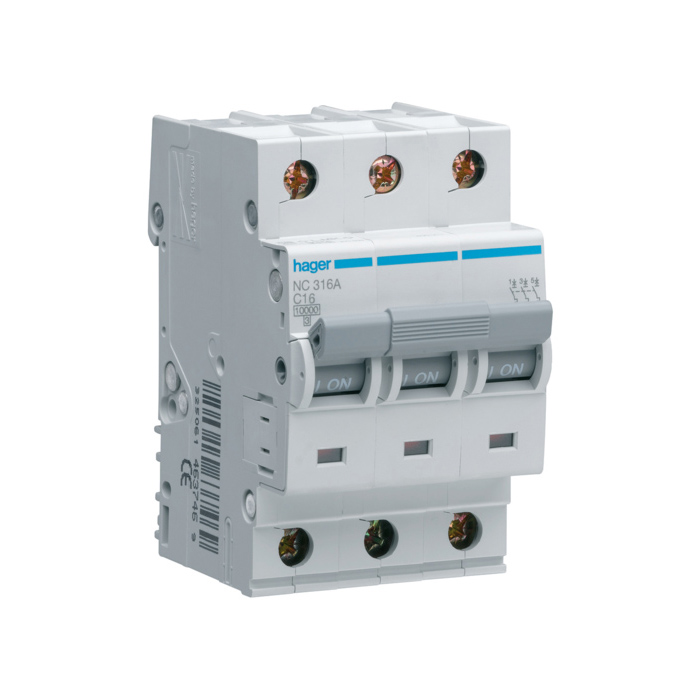 Automatski osigurač 16A, 3-polni, C, 10kA