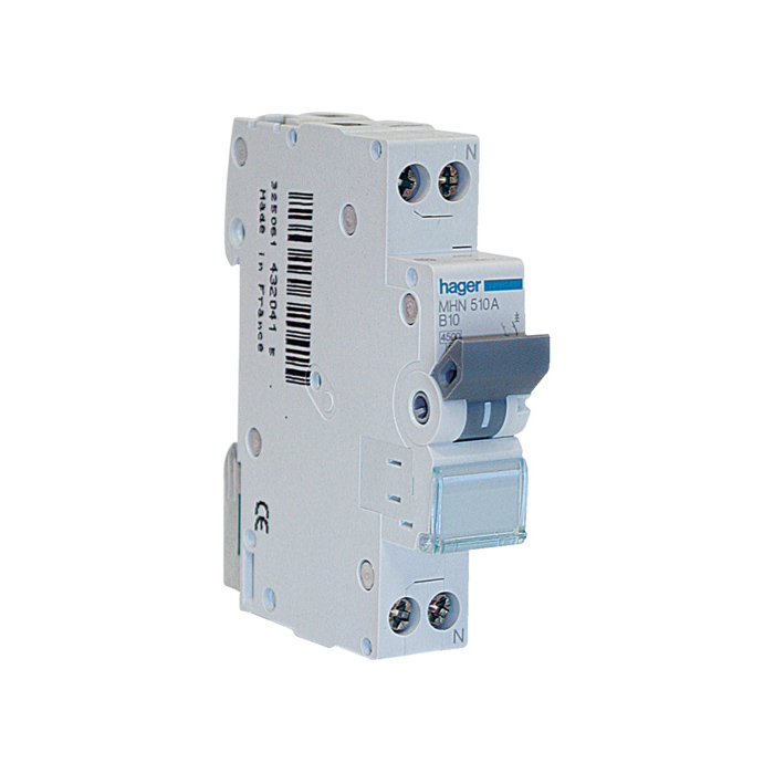 Automatski osigurač 1P+N, 10A, 4,5kA, B karakteristika, 1 mod