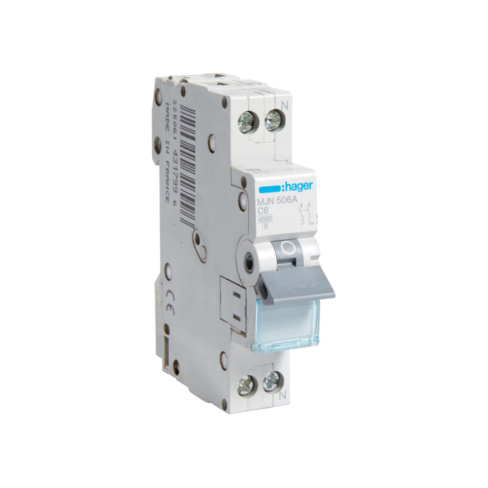 Automatski osigurac 1P+N, 6A, 4,5kA, C karakteristika, 1 mod