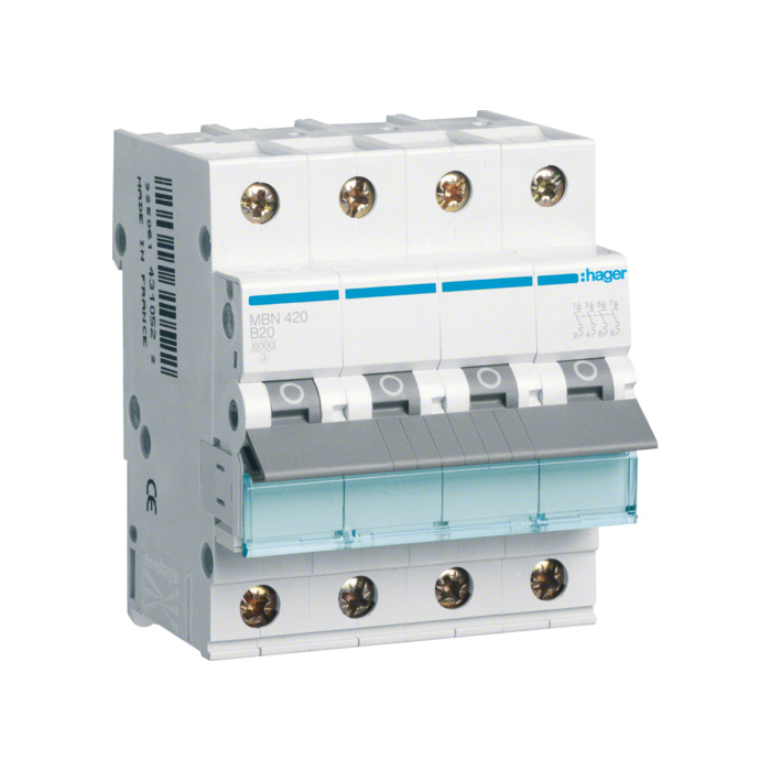 Automatski osigurač 20A, 3-polni + N, B, 6kA