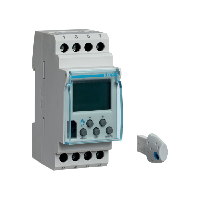 Cronotec - nedjeljni tajmer sa programirajućim ključem, 1 preklopni kontakt sa impulsnim izlazom 16A, 230V~