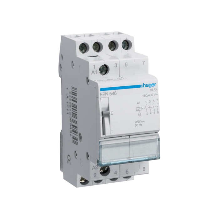 Impulsni relej 1NC.+3NO., In=16A, napon špule 230V(~), 110V(-), 2 modula