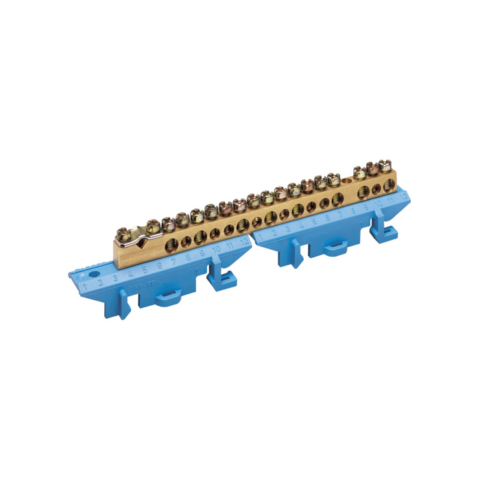 Klema za nulu 17 klemnih mjesta, mesingana