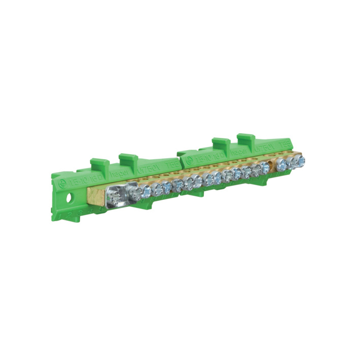 Klema za uzemljenje 17 klemnih mjesta, mesingana