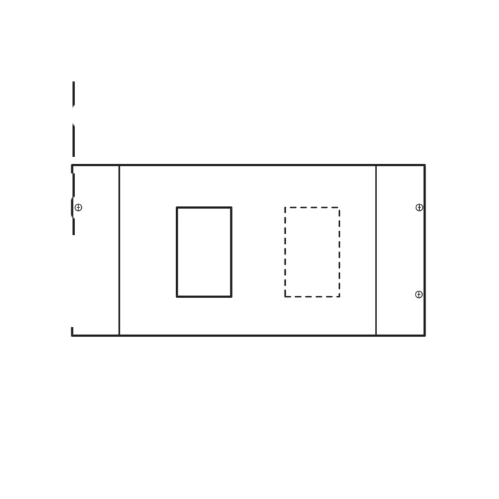Konstruktivni element za učinske prekidace x250, sa motornim pogonom, ZKII, 300x600 mm