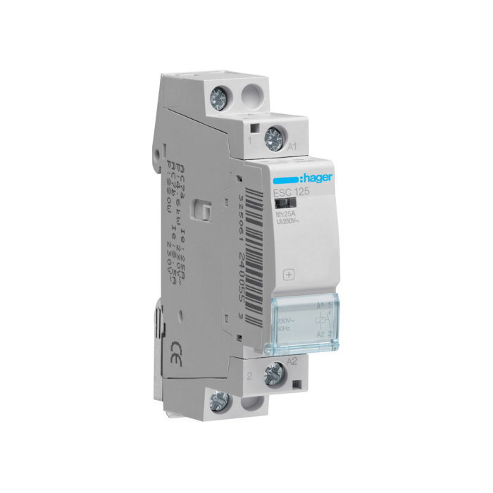 Kontakter 1NO., In=25A, 230V (~), 1 modul