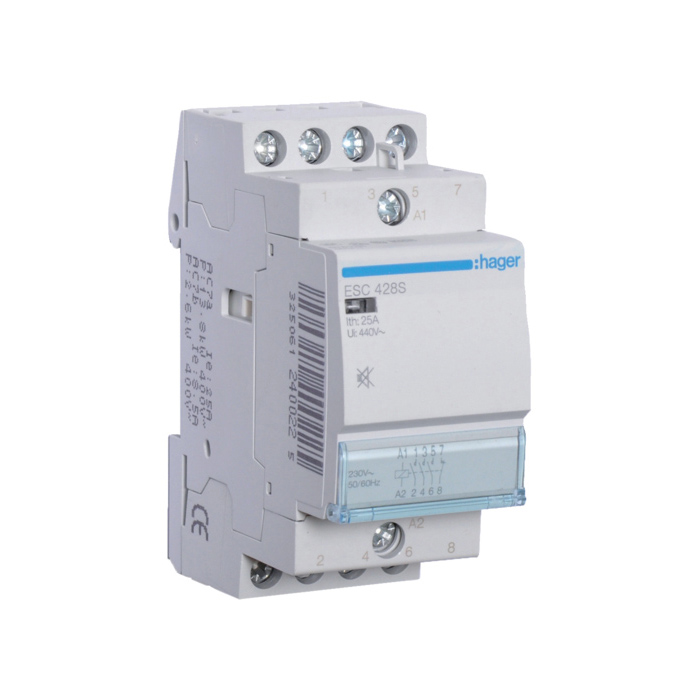 Kontakter 3NO.+1.NC., In=25A, 230V (~), 2 modula