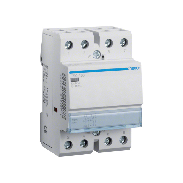 Kontakter 3NO.+1.N.C., In=63A, 230 (~), 3 modula