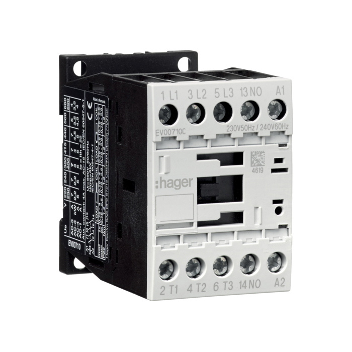 Kontakter 3P + 1NO 7A 3kW AC-3 230VAC