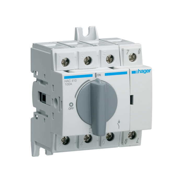 Modularni prekidač rastavljač 4-polni, 100A, 4mod. kleme 35mm² masivna žica