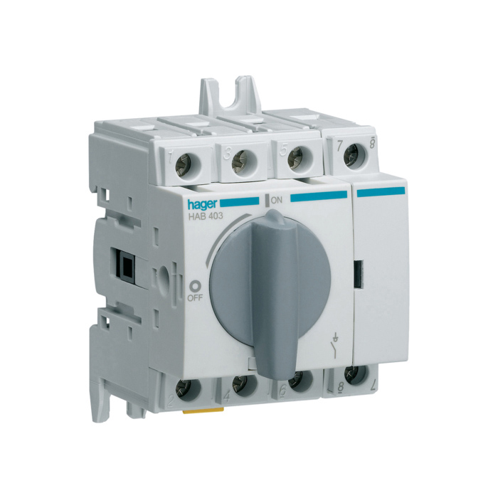 Modularni prekidač rastavljač 4-polni, 32A, 3,5mod. kleme 16mm² masivna žica