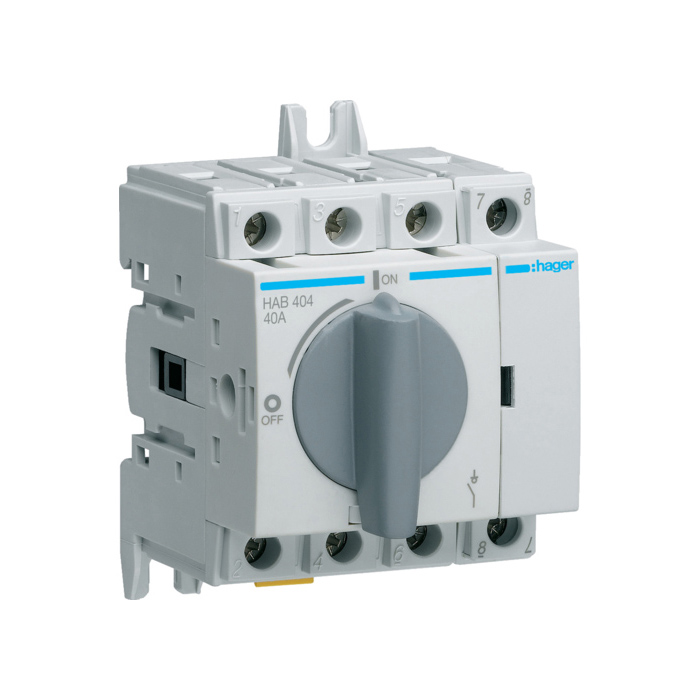 Modularni prekidač rastavljač 4-polni, 40A, 3,5mod. kleme 16mm² masivna žica