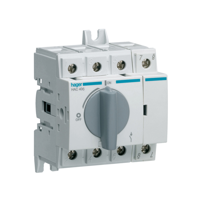 Modularni prekidač rastavljač 4-polni, 63A, 4mod. kleme 35mm² masivna žica