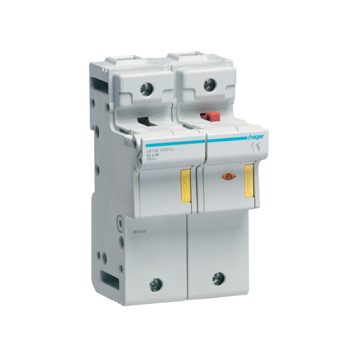Nosač osigurača 1P+N, 16-125A, 690V, uložak 22x58