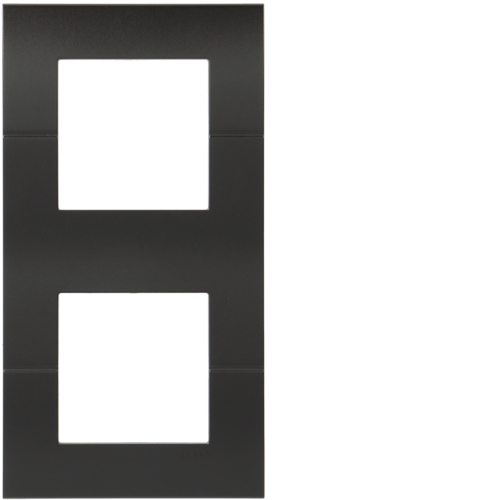 Okvir 2-struki vertikalni 2 x 2 modula, crna boja