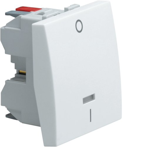 Prekidač dvopolni sa indikacijom 2M, bela boja