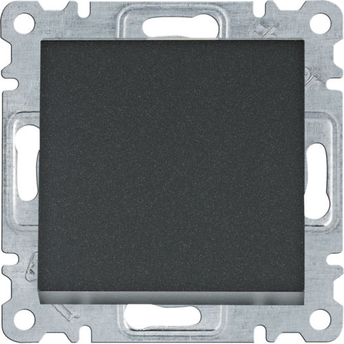 Prekidač obični, 10A, Lumina, crna