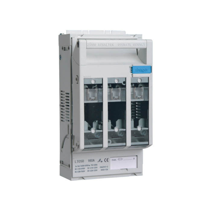 Rastavljač osigurača NH00, 3x160A, plomb. (ulazni/izlazni kavez kleme 70mm² ) (34076-6000)