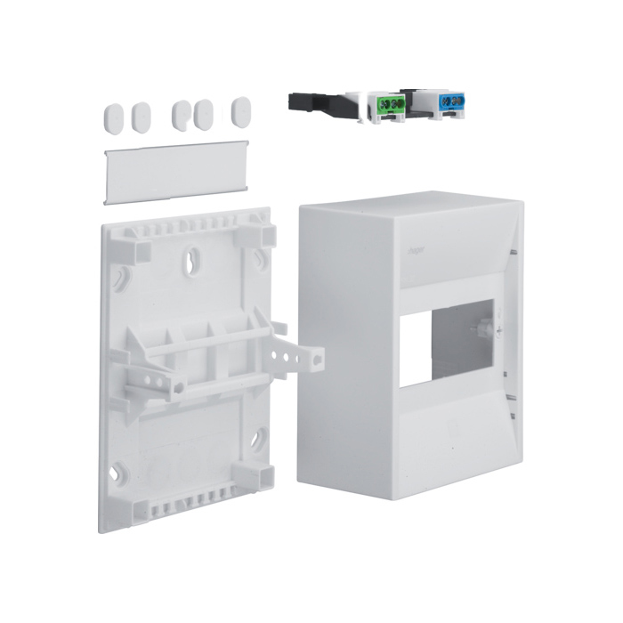 Razvodni mini ormar nadgradni, 6 mod, 180x146x82 mm