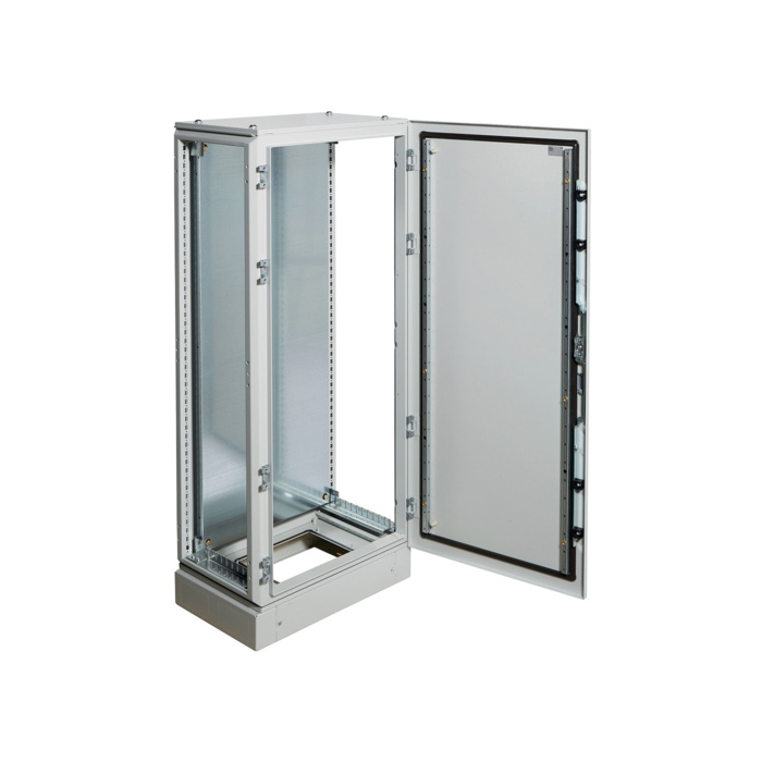 Samostojeći metalni ormar sa postoljem i montažnom pločom, dimenzija 1400x600x400mm