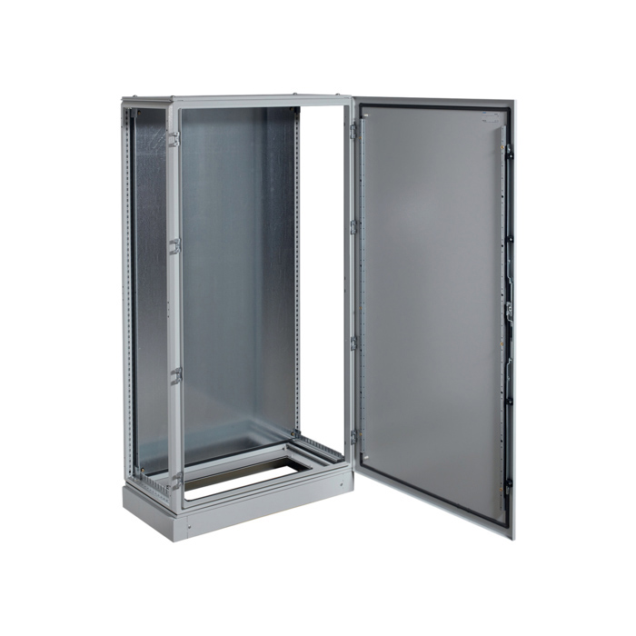 Samostojeći metalni ormar sa postoljem i montažnom pločom, dimenzija 1900x1000x500mm