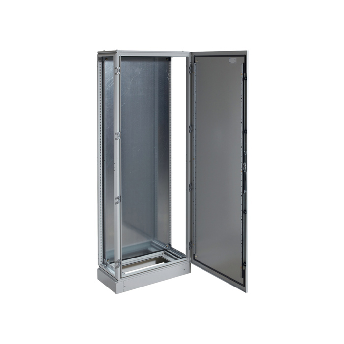 Samostojeći metalni ormar sa postoljem i montažnom pločom, dimenzija 2100x800x400mm