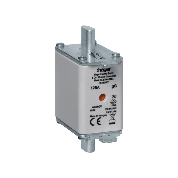 Topljivi uložak NH00, gG, 125A, 500V, sa indikacijom stanja