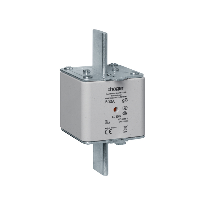 Topljivi uložak NH3, gG, 500A, 500V,sa indikacijom stanja