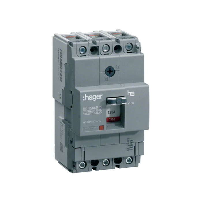 Učinski prekidač x160 podesivi, 3P, 40kA,  125A