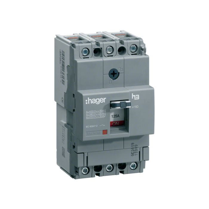 Učinski prekidač x160 podesivi, 3P, 40kA,  160A
