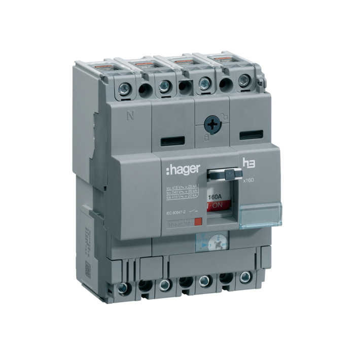 Učinski prekidač x160 podesivi, 4P, 40kA,  160A