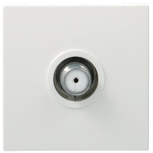 Utičnica antenska F konekt, bela boja