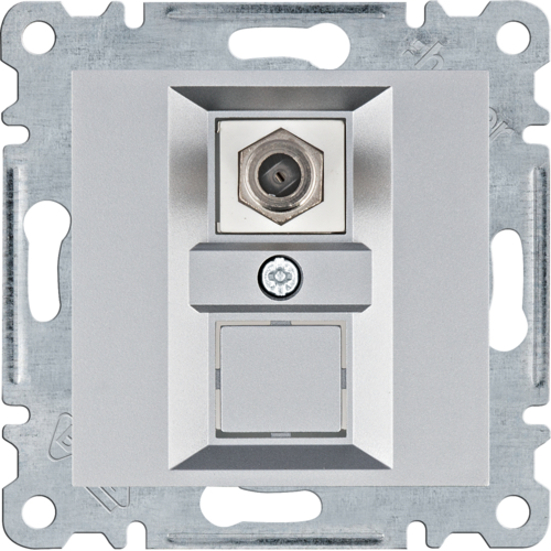 Utičnica, F konektor, Lumina, siva