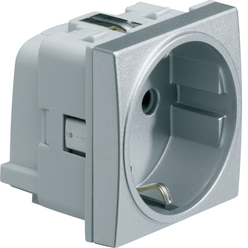 Utičnica šuko 16A QC 2M, titanijum