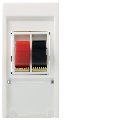 Utičnica za zvučnike 1M, bela boja