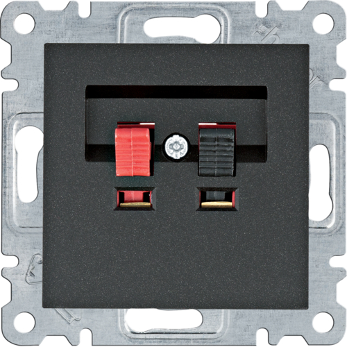 Utičnica, za zvučnike, Lumina, crna