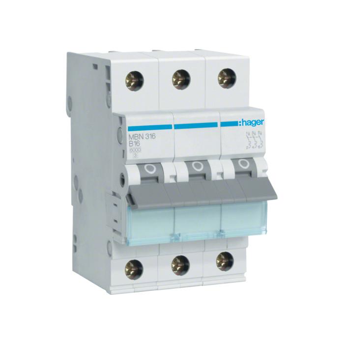 Automatski osigurač 16A, 3-polni, B, 10kA