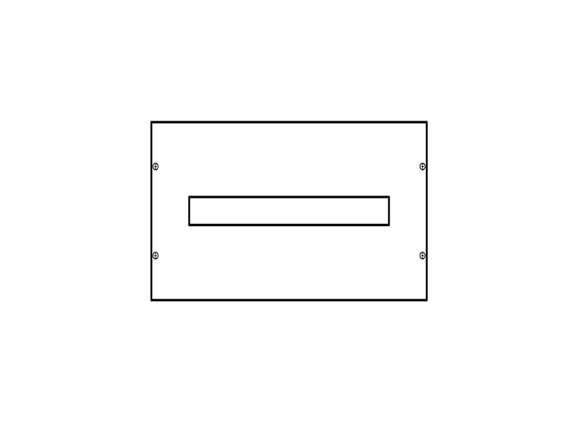 Konstruktivni element za HIC preklopke 63-160A, 300x800 mm