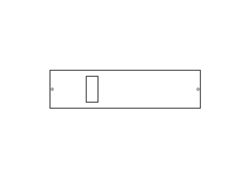 Konstruktivni element za učinske prekidace x160, horizontalna montaža, ZKII, 150x600 mm