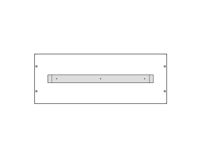 Konstruktivni element za učinske prekidace x160, vertikalna montaža, 300x800 mm