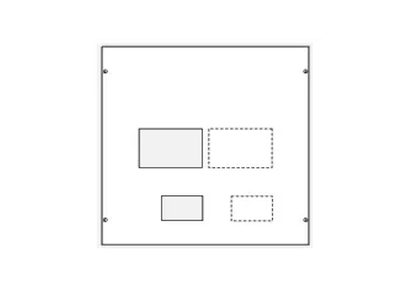 Konstruktivni element za učinske prekidace x630 sa FID blokom, vertikalna montaža, 600x800 mm