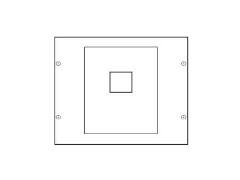 Konstruktivni element za učinske prekidace x630, vertikalna montaža, 400x350 mm