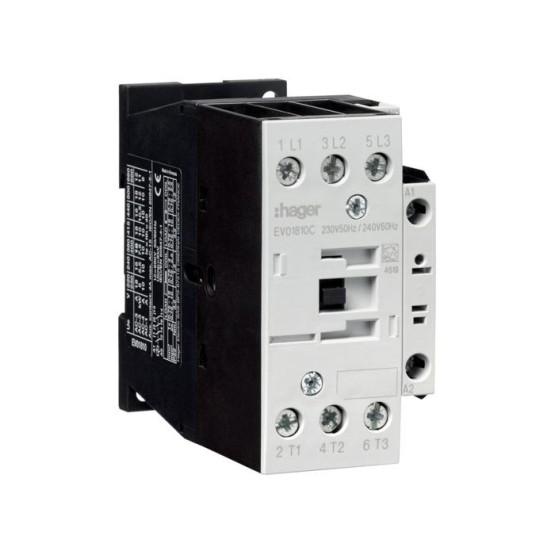 Kontakter 3P + 1NO 18A 7.5kW AC-3 24VAC