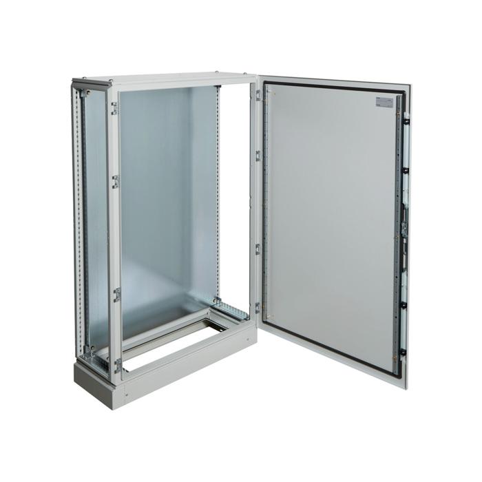 Samostojeći metalni ormar sa postoljem i montažnom pločom, dimenzija 1600x600x400mm