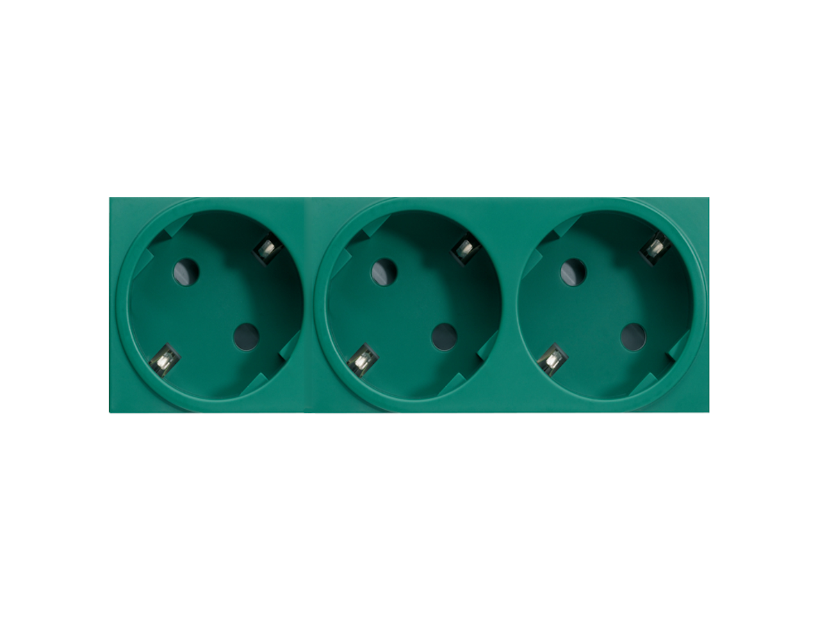 Systo blok utičnica trostruka zelena, 16A