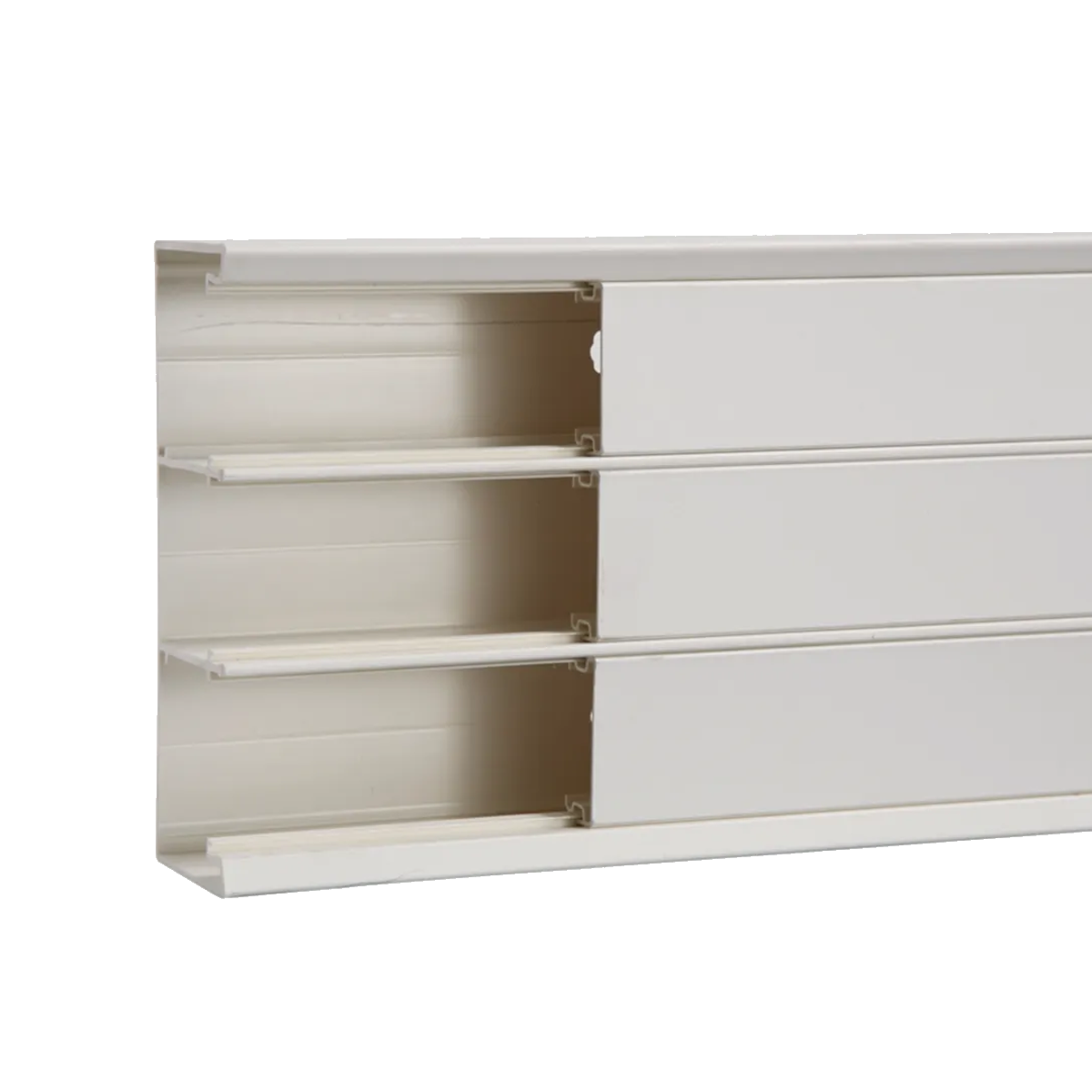 Trodelni parapetni kanal PVC, dimenzija 54x162,5mm, 2m, beli