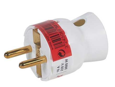 Utikac beli 2К+З 16А Legrand